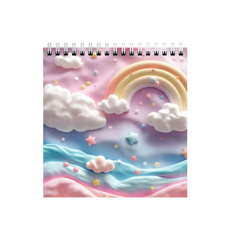 دفتر طراحی 50 برگ طرح فانتزی سه بعدی کد 3368354