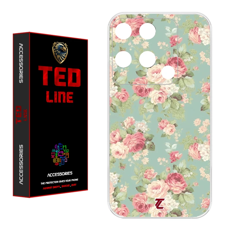 کاور تدلاین طرح گل کد 1224 مناسب برای گوشی موبایل شیائومی Redmi 10C / Poco C40