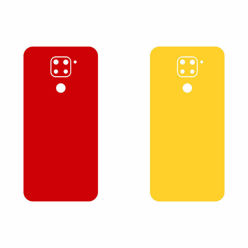 برچسب پوششی مدل X05-Yellow&Pink مناسب برای گوشی موبایل شیائومی Redmi Note 9  مجموعه دو عددی
