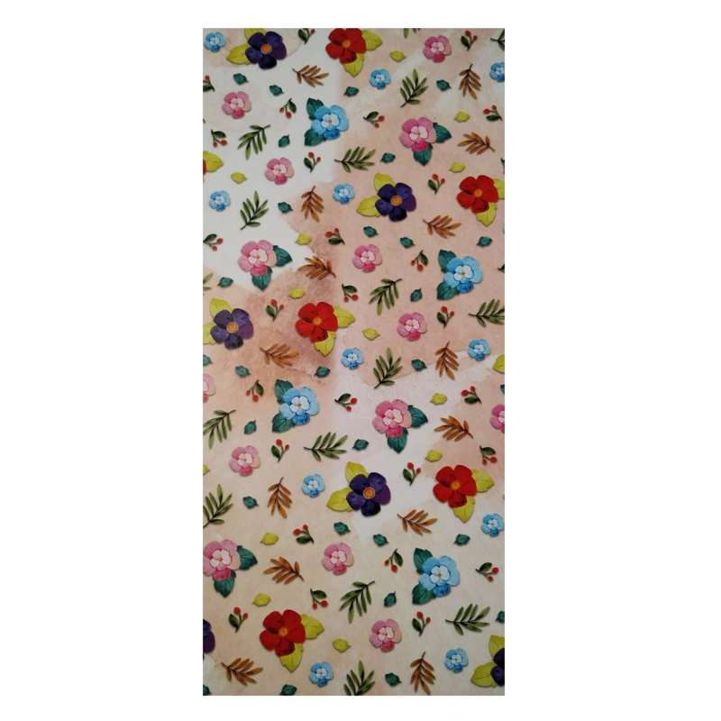 کاغذ کادو مدل گل های باغچه سایز 50×70 سانتی متر بسته 5 عددی 