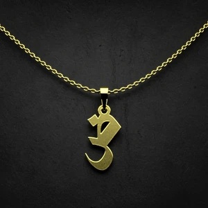 گردنبند طلا 18 عیار زنانه مدوپد مدل حرف ض کد I2-1-1816