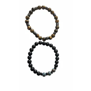 دستبند مهره‌ای مدل 4107276001 مجموعه دو عددی