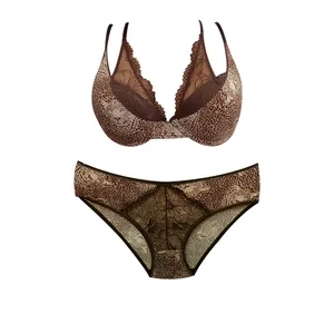 ست شورت و سوتین زنانه مدل پلنگی کد-p-gh