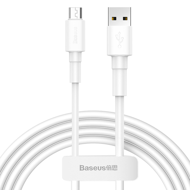 کابل تبدیل USB به Micro USB باسئوس مدل SW-02 2.4A طول 1 متر