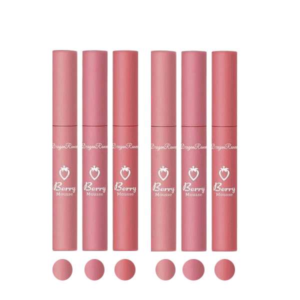 رژ لب مایع دراگون رانی مدل ROSA شماره A مجموعه 6 عددی رژ لب مایع دراگون رانی مدل ROSA شماره A مجموعه 6 عددی