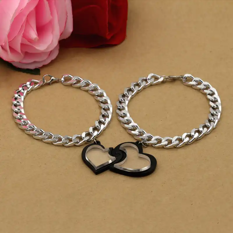 دستبند مدل عشق و دوستی کد DB7087 مجموعه 2 عددی