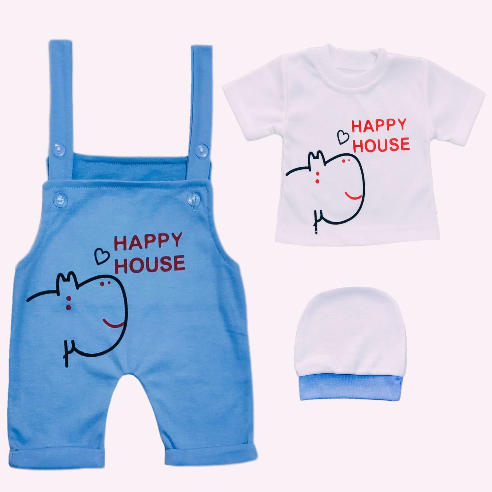 ست 3 تکه لباس نوزادی سرینیکو مدل Happy کد B02 -  - 1