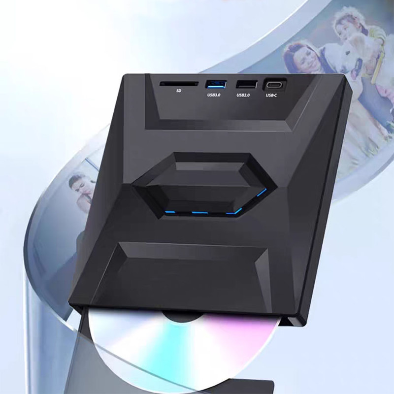 درایو DVD/RW اکسترنال هاب مدل B21-Y 5 IN 1 TYPE-C/USB 3