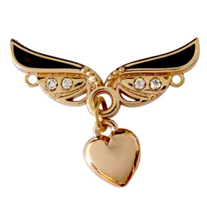 گل سینه زنانه مدل قلب پرنده کد SGH5570-P