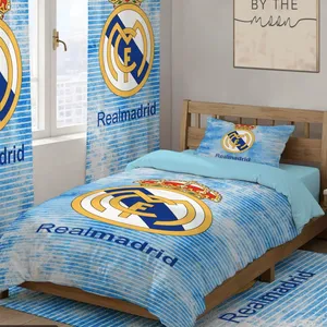 سرویس خواب 1 نفر 4 تکه مدل رئال مادرید 120 کد 303