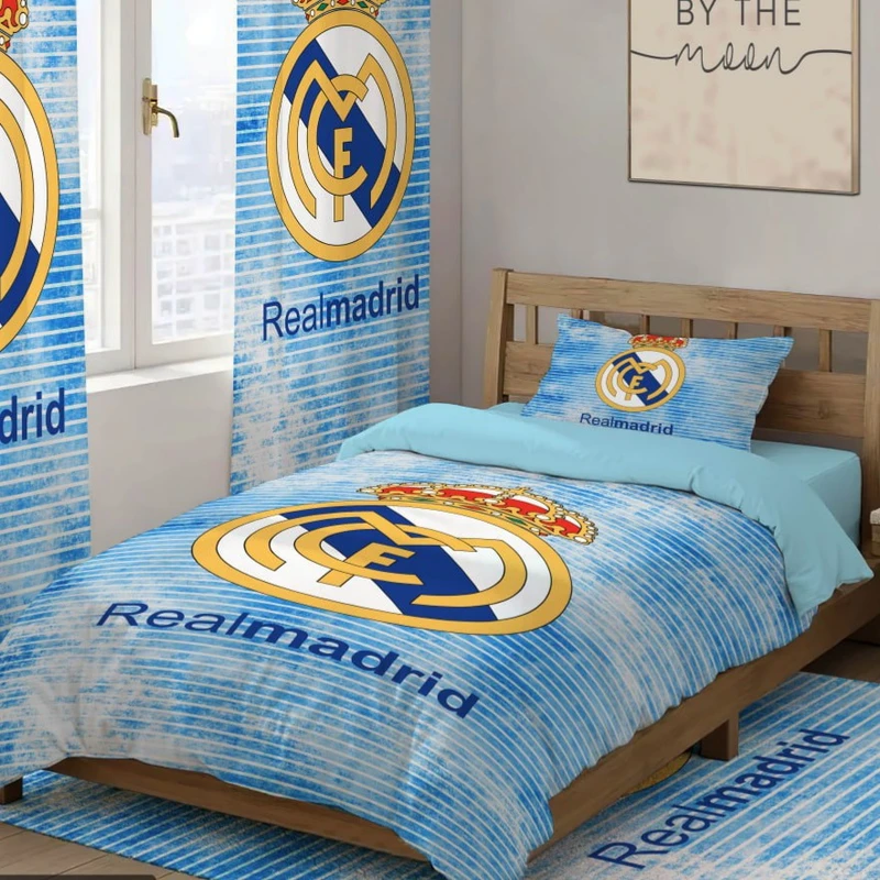 سرویس خواب 1 نفر 4 تکه مدل رئال مادرید 120 کد 303