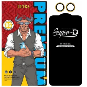 محافظ لنز دوربین شیشه ای اوجی مدل رینگی مناسب برای گوشی موبایل شیائومی Poco X7 Pro به همراه محافظ صفحه نمایش