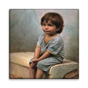 کاشی مدل R1077 طرح نقاشی پسر بچه