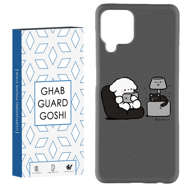 کاور قاب گارد گوشی طرح خرسو گربه کد Dimo-849 مناسب برای گوشی موبایل سامسونگ Galaxy A22 4G / Galaxy M32 4G
