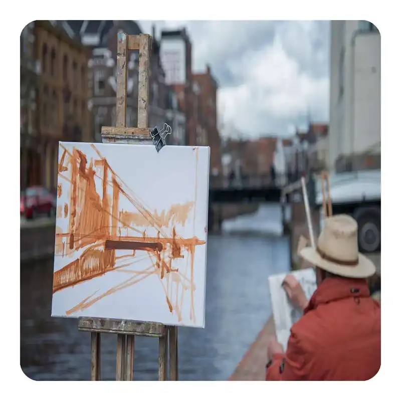 مگنت طرح نقاشی رنگ روغن مدل mg10035