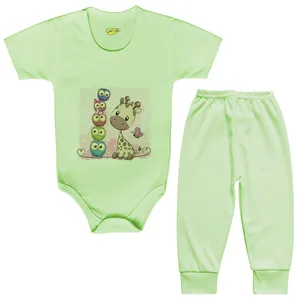 ست بادی و شلوار نوزادی کارانس مدل BSTG-3127