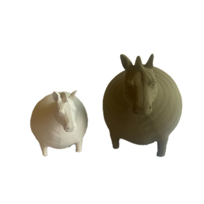 مجسمه مدل گورخر بامزه کد 01 مجموعه 2 عددی