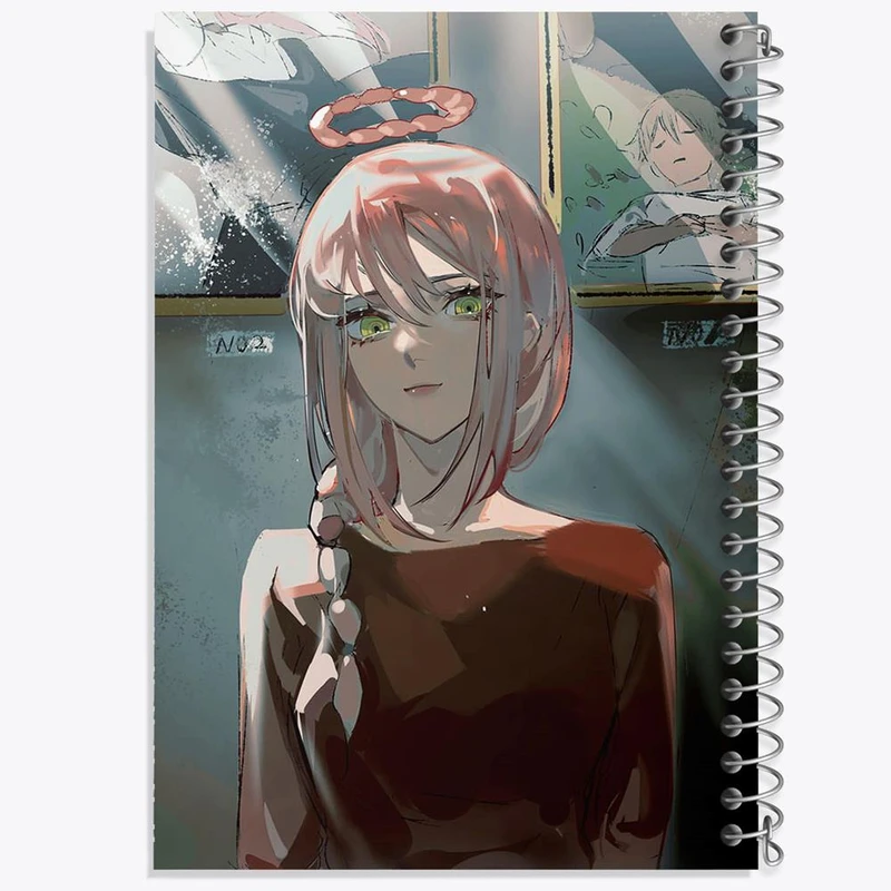 دفتر لیست خرید 50 برگ خندالو طرح ماکیما انیمه مرد اره ای Chainsaw Man کد 17911