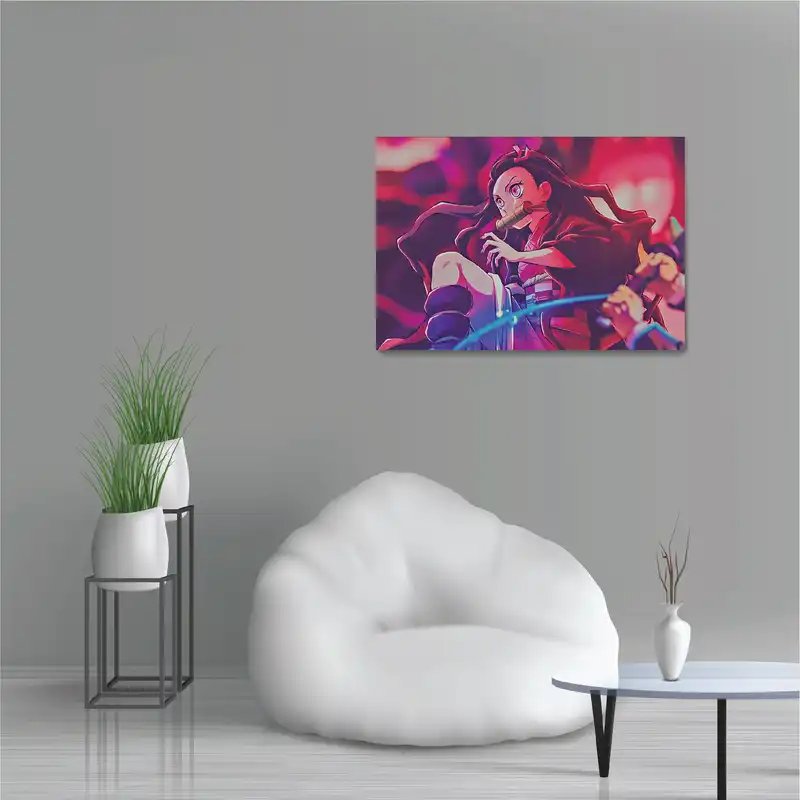 پوستر طرح انیمه شیطان کش کامادو نزوکو مدل M0662