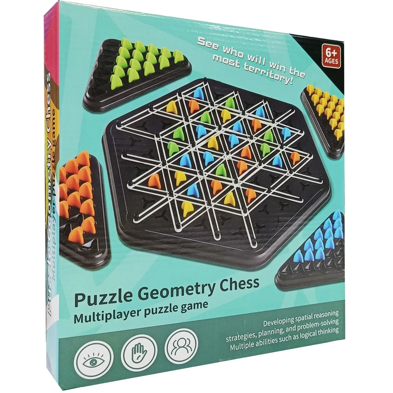 بازی فکری مدل دوز کشی مثلثی مناسب سن 6 سال به بالا