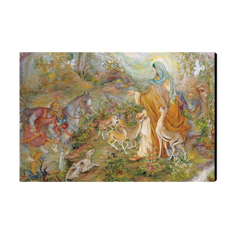 تابلو شاسی عرش طرح هنری مدل نقاشی استاد فرشچیان کد As5751