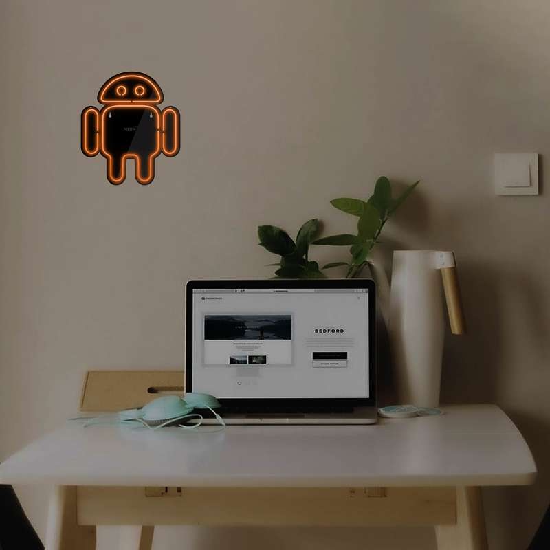 چراغ دیواری نئون دیزاین طرح Android-Logo-BL_ORG