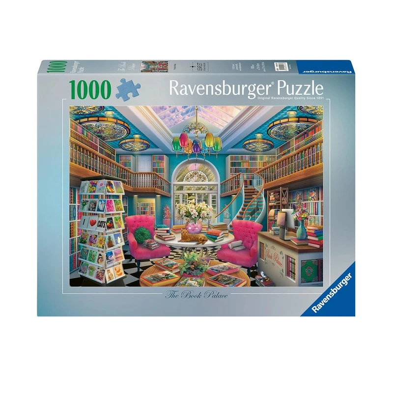 پازل 1000 تکه راونزبرگر مدل The Book Palace کد 12000167 مناسب برای بزرگسال