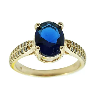 انگشتر زنانه مدل یاقوت کبود کد ys-As2