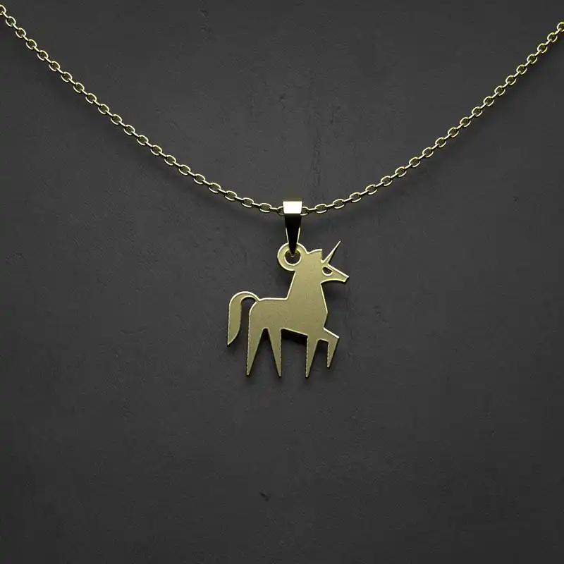 گردنبند طلا 18 عیار زنانه مدوپد مدل گل کد CA11005