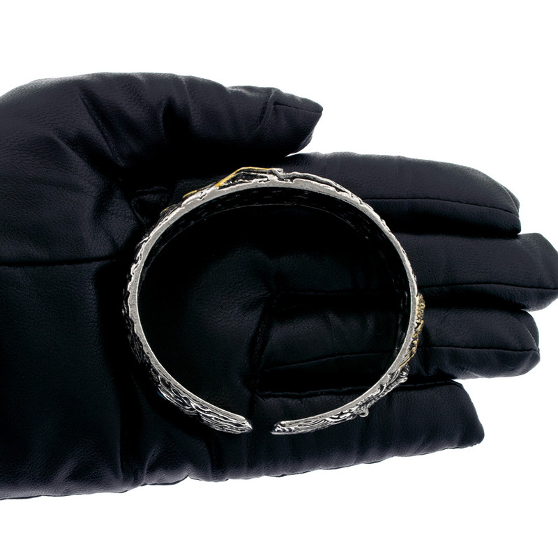 دستبند مردانه طرح اژدها و عقاب و شیر کینگ