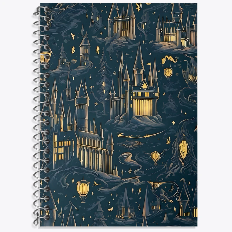 دفتر زبان 50 برگ خندالو مدل دو خط طرح هری پاتر (Harry Potter) کد N5010