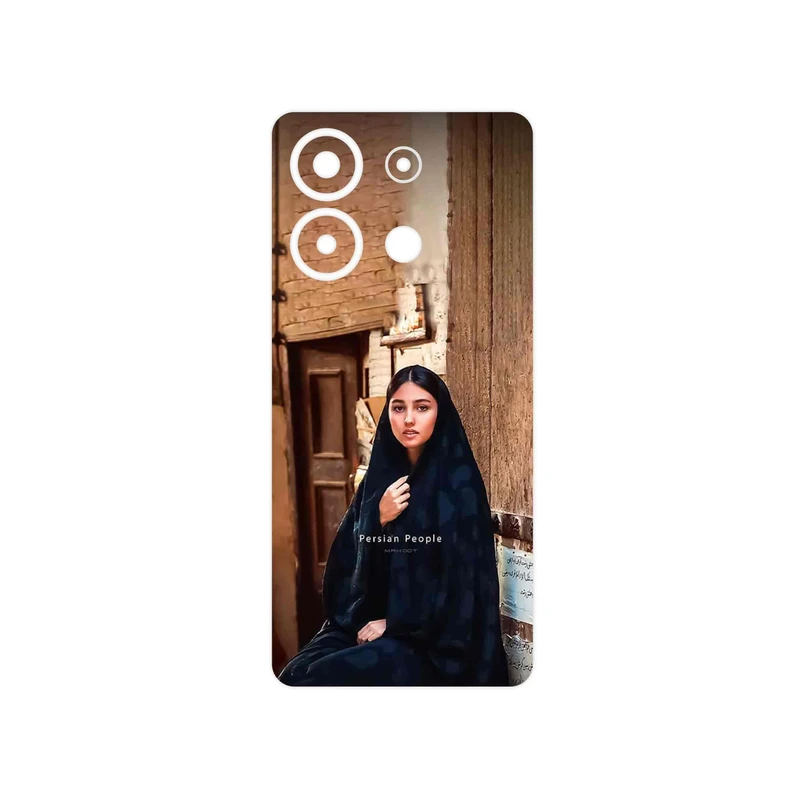 برچسب پوششی ماهوت مدل Portrait of an Iranian Woman مناسب برای گوشی موبایل شیائومی Redmi Note 13 4G