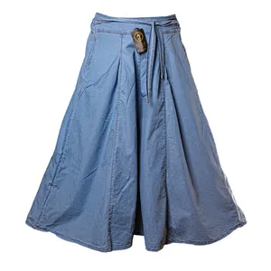 دامن شلواری جین زنانه مدل کاغذی