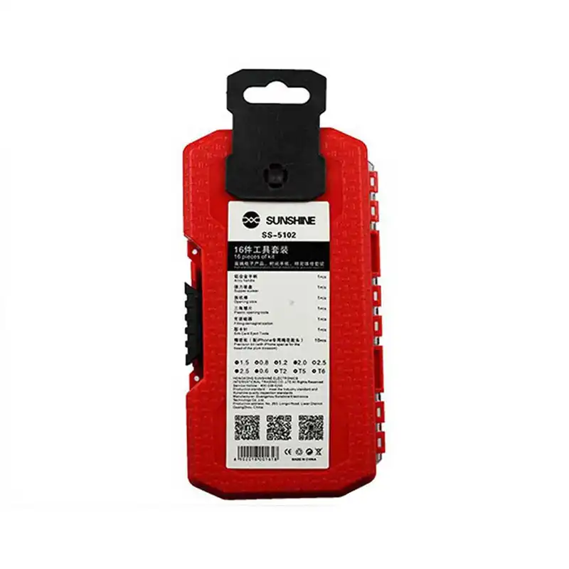 مجموعه 16 عددی پیچ گوشتی سانشاین مدل SS-5102