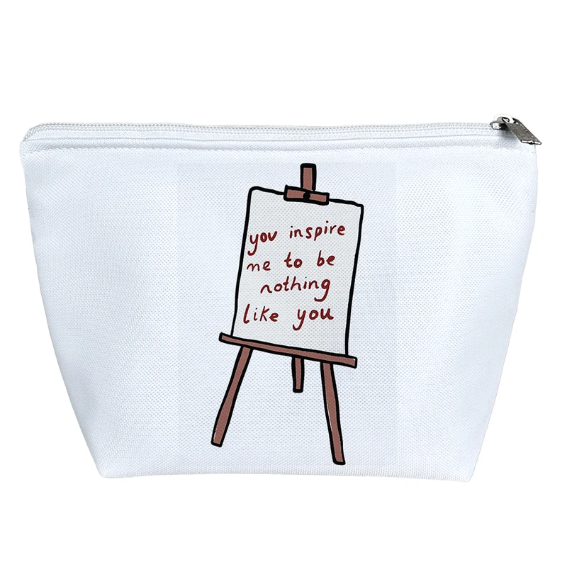 کیف لوازم آرایش دخترانه خندالو مدل بوم نقاشی کد 6917