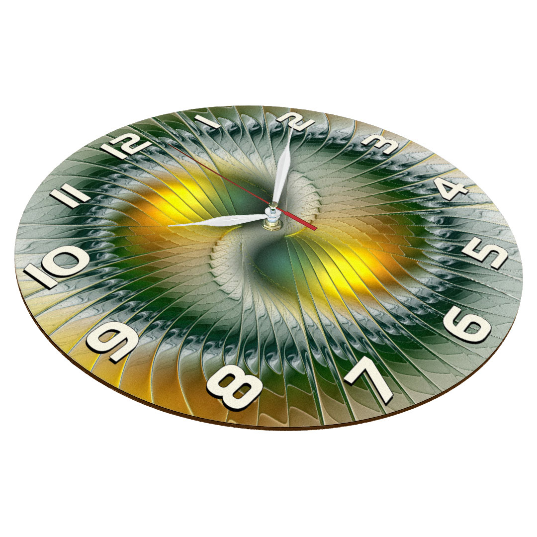 ساعت دیواری طرح مارپیچ انتزاعی کد 1261