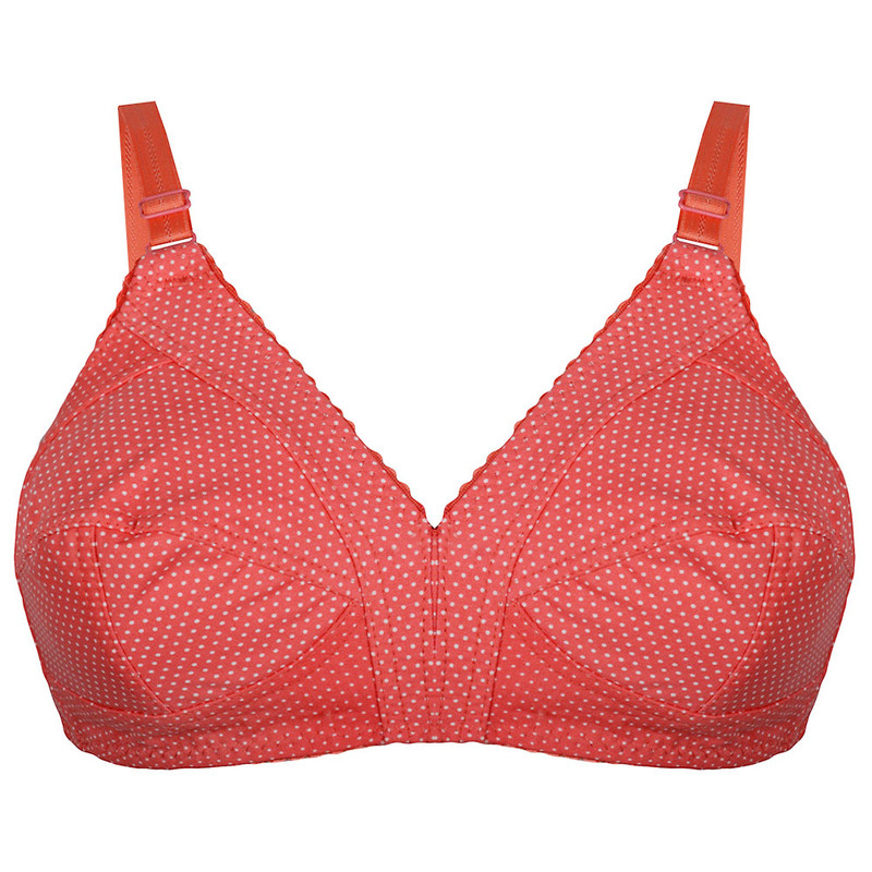 سوتین زنانه پرجامدا مدل 355011428 نخی خالدار رنگ گلبهی