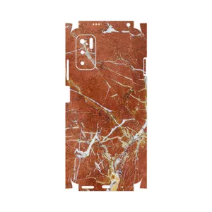 MAHOOT Red Marble-FullSkin Cover Sticker for Xiaomi Redmi Note 10 5G