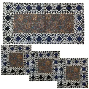 ست 4 تکه رومیزی ترمه مدل DA_01