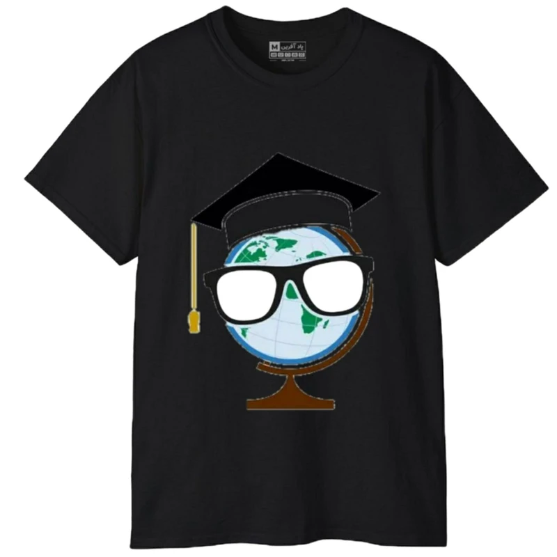 تی‌شرت آستین کوتاه مردانه پاد آفرین مدل دانشجو کد 522