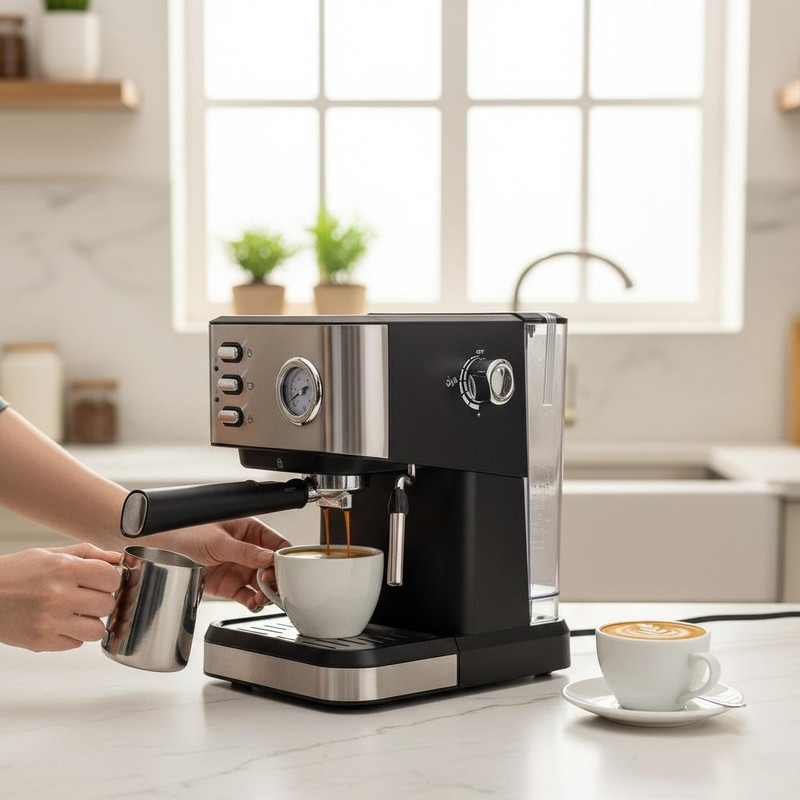 اسپرسو ساز ۱۶۰۰ میلی‌لیتر نیکووا مدل 25 بار کد 52