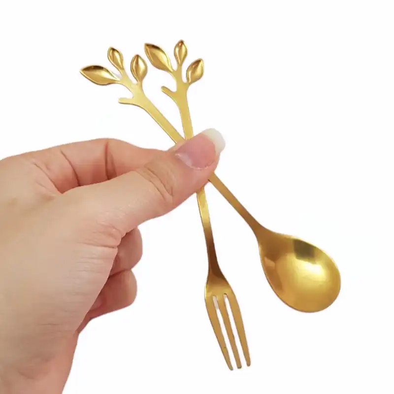 ست قاشق و چنگال 2 پارچه طرح گندم