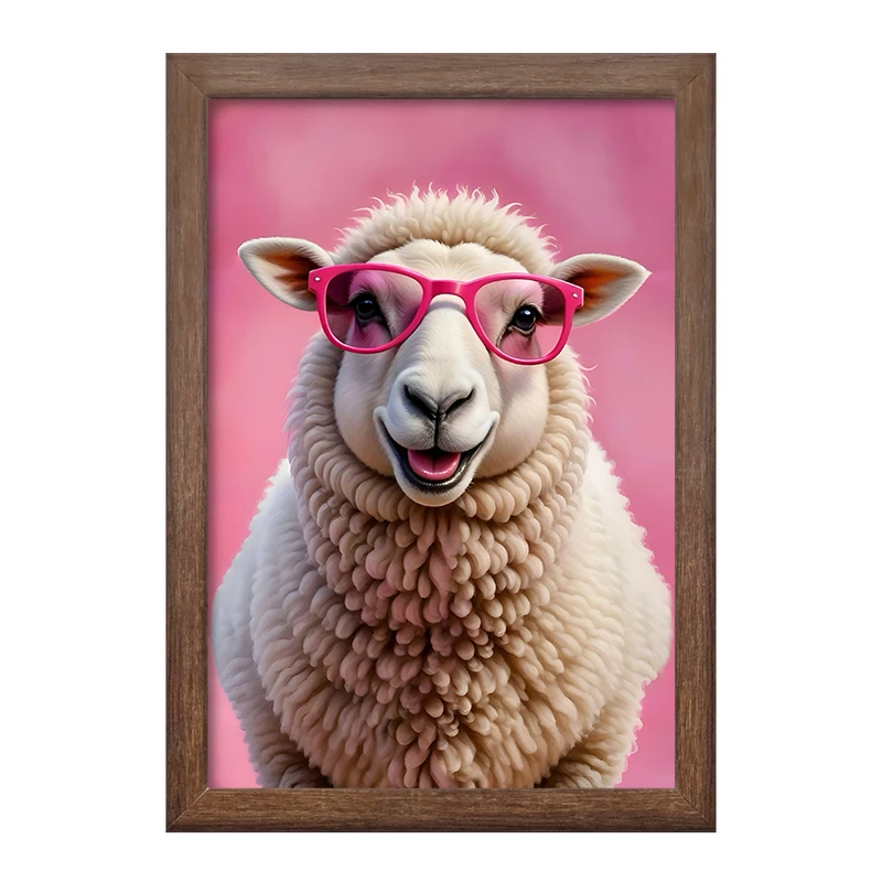 تابلو خندالو طرح گوسفند بامزه کد F6251