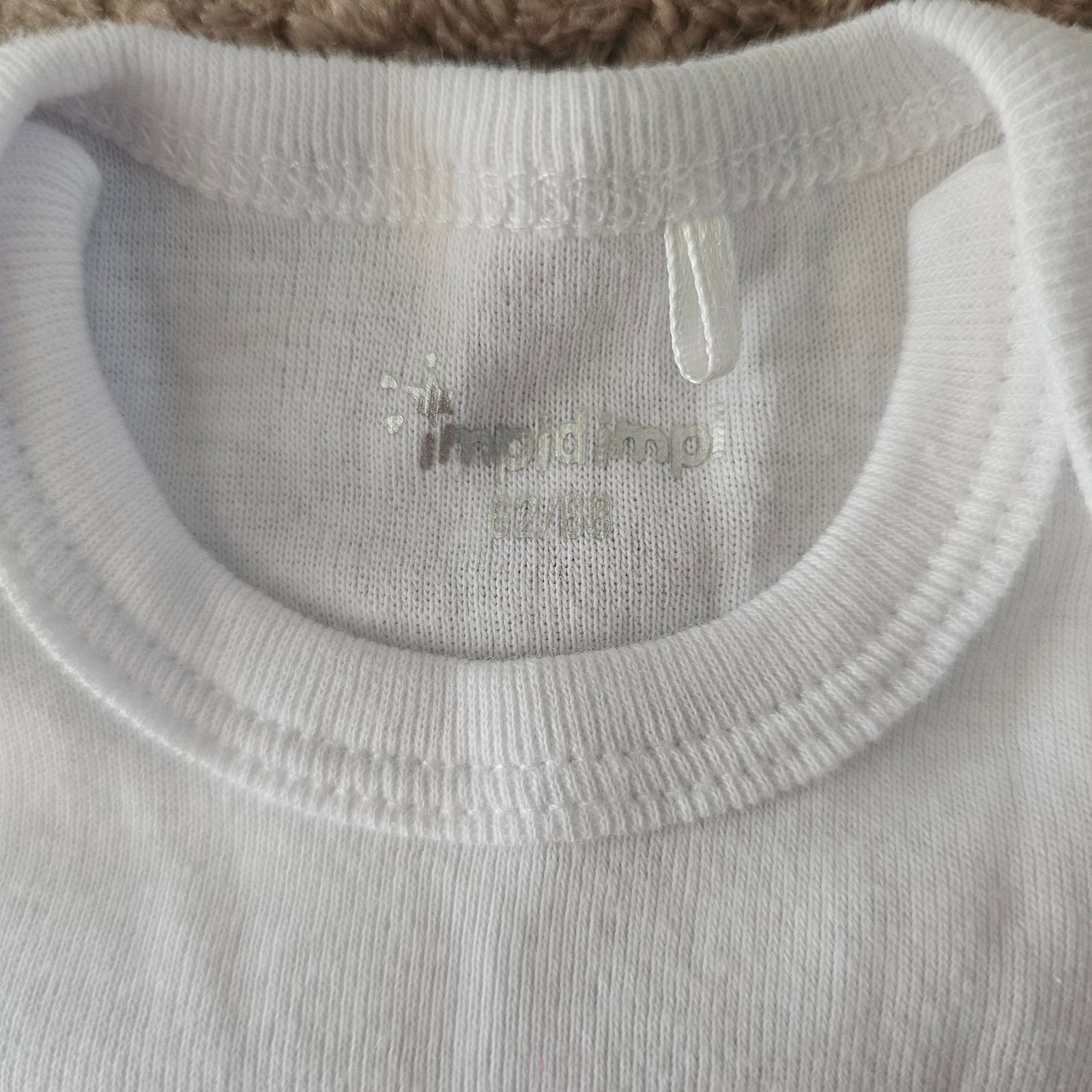 بادی آستین بلند نوزادی ایمپی دیمپی مدل پنبه ای ساده - - 3