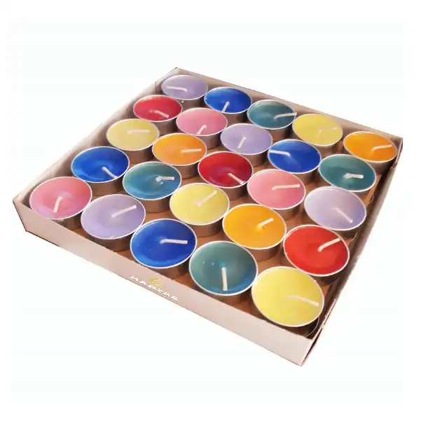 شمع وارمر مهتاب مدل هفت رنگ بسته 100 عددی