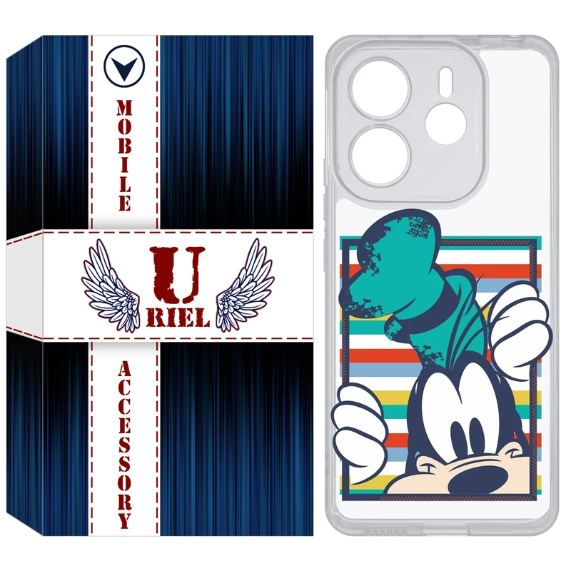 کاور یوریل مدل Clear کد 2 طرح سگ مناسب برای گوشی موبایل شیائومی Redmi Note 14 4G