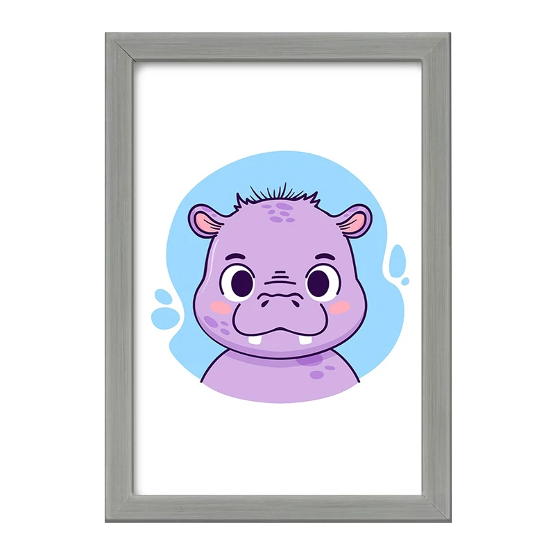 تابلو خندالو طرح اسب آبی حیوانات بامزه کد 37144