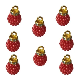 آویز دستبند طرح تمشک کد 300 AD مجموعه 8 عددی