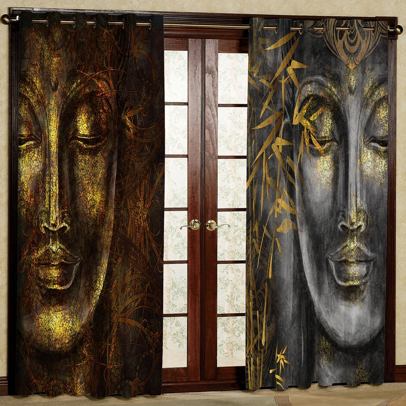 پرده مدل چهره هازان پانچی کد 2018a سایز 140x200 سانتی متر