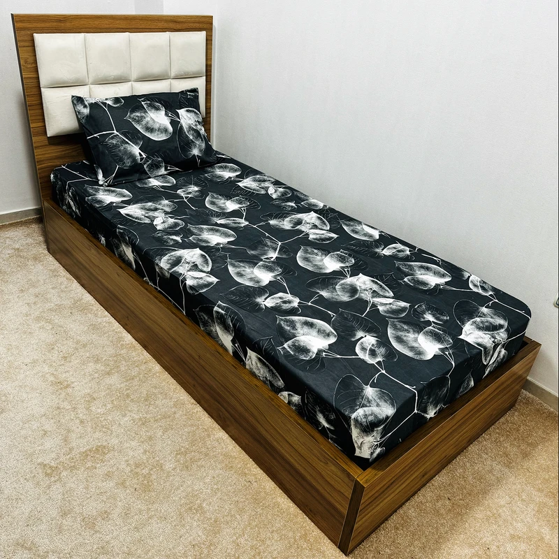 سرویس ملحفه ناتوسا مدل برکه کد 90 یک نفره دو تکه